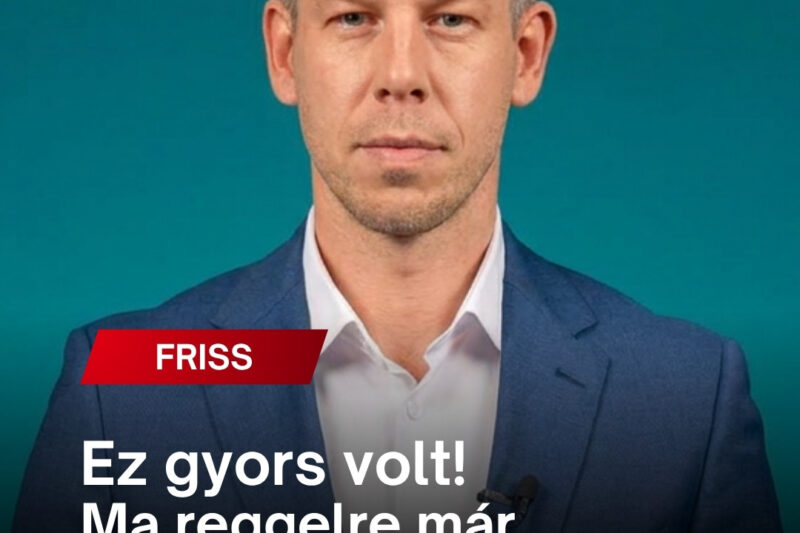 Magyar Péter már le is váltotta őt, ez gyors volt