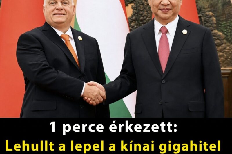 Most érkezett: Lehullt a lepel a kínai gigahitel ügyében, kiszivárgott, mit titkoltak el Orbánék