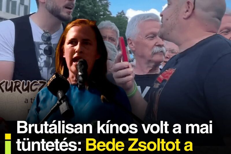 Brutálisan kínos jelenetek a Sulyok-tüntetésen: Bedét már a szervezők is küldték volna, Skrabski Fruzsinát pedig kifújolta a saját közönsége