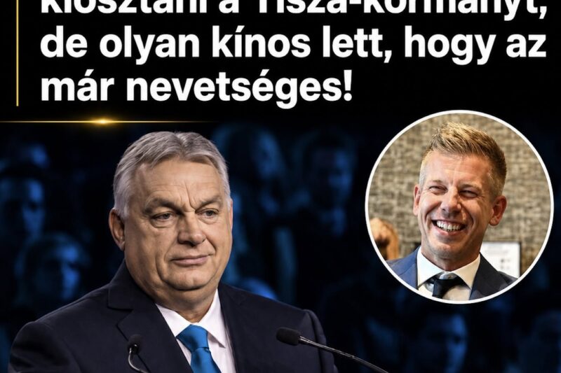Orbán Viktor megpróbálta kiosztani a Tisza-kormányt, de olyan kínos lett, hogy az már nevetséges!