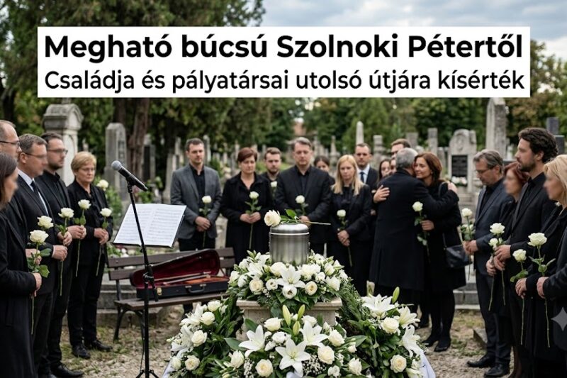 Megható búcsú: családja és pályatársai elkísérték utolsó útjára Szolnoki Pétert