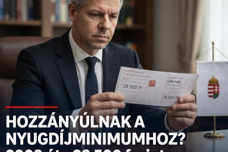 HOZZÁNYÚLNAK A NYUGDÍJMINIMUMHOZ? 2008 óta 28 500 forint az összeg