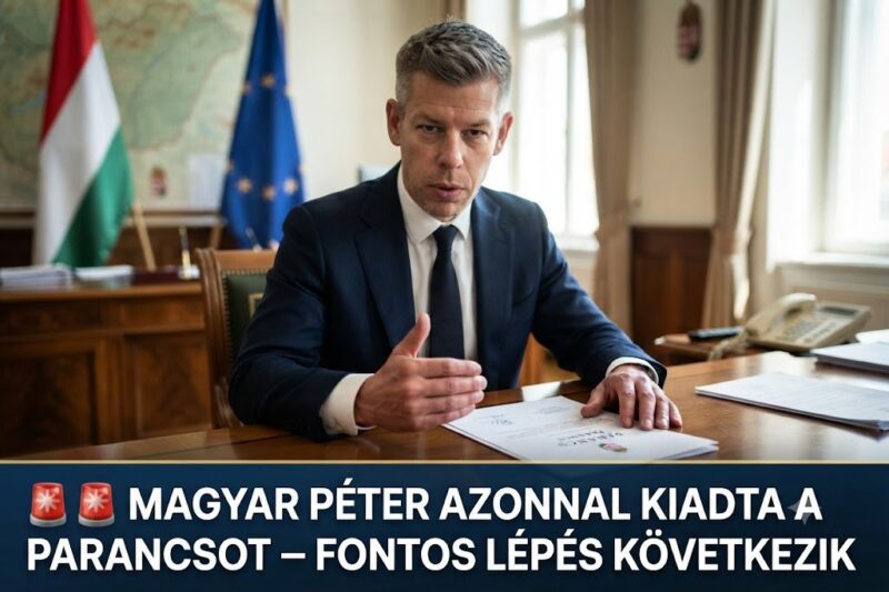 🚨 Magyar Péter azonnal kiadta a parancsot!