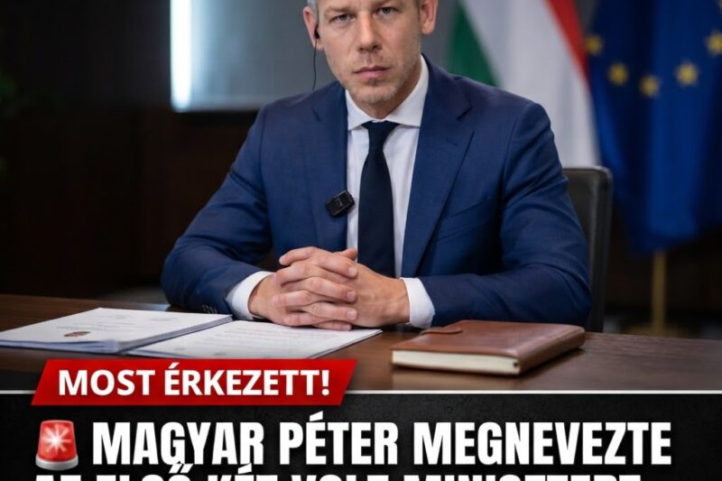 🚨 Most érkezett! Magyar Péter megnevezte az első két volt minisztert, akikre szerinte büntetőeljárás várhat