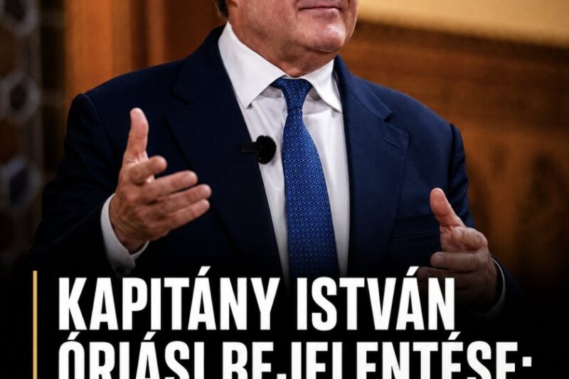 Kapitány Isván óriási bejelentése:Elindult a büntetőeljárás! 👇𝐂𝐢𝐤𝐤 𝐚 𝐡𝐨𝐳𝐳𝐚́𝐬𝐳𝐨́𝐥𝐚́𝐬𝐨𝐤𝐧𝐚́𝐥! – MindenegybenBlog