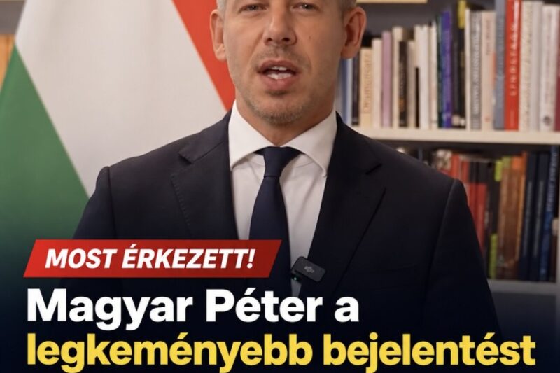 Magyar Péter a legkeményebb bejelentés tette meg.súlyos szavakkal állt a nyilvánosság elé! – MindenegybenBlog